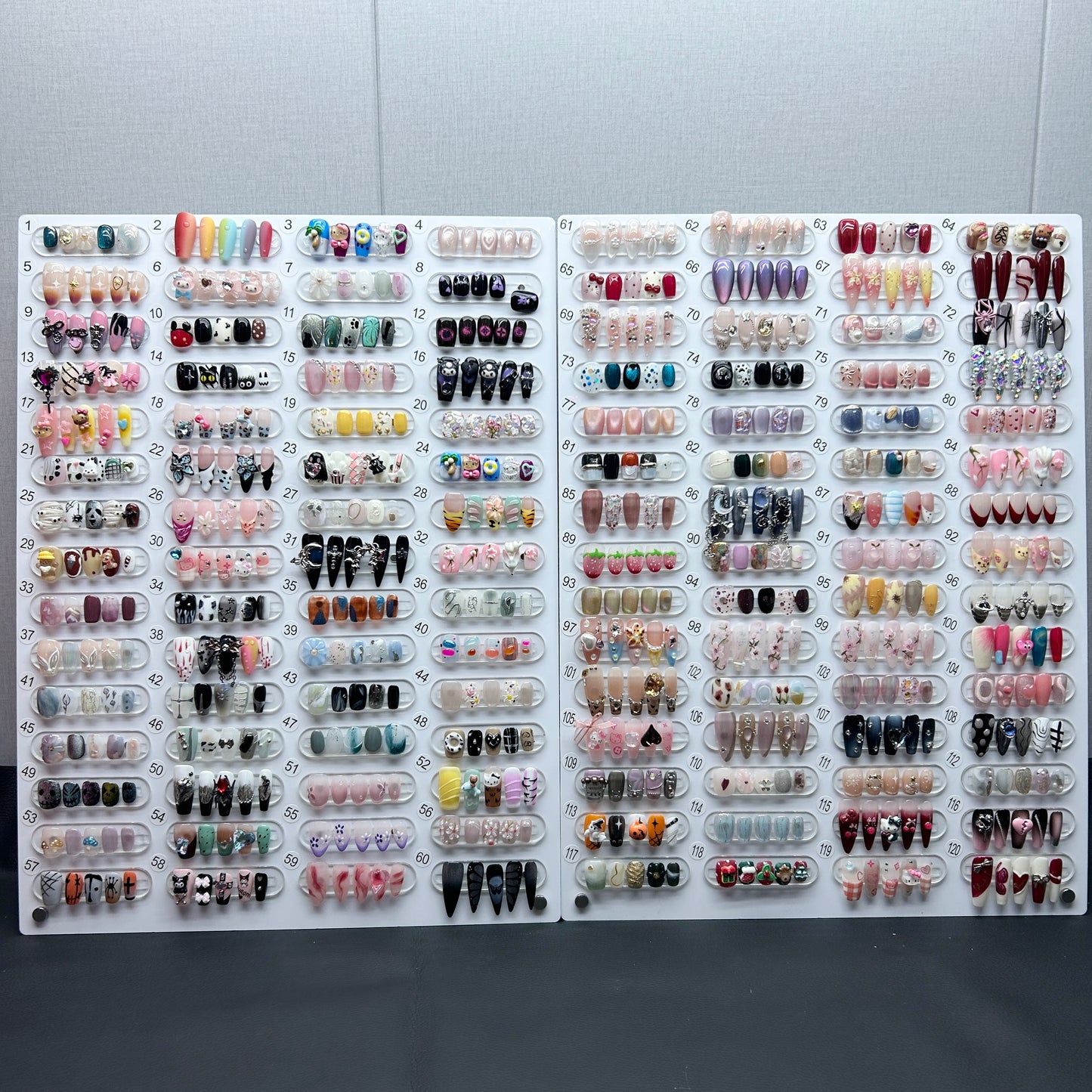 《1-341》1 pair luxury press on nails +free prep kits