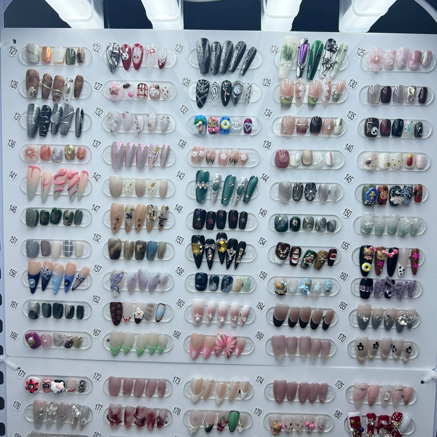 《1-341》1 pair luxury press on nails +free prep kits