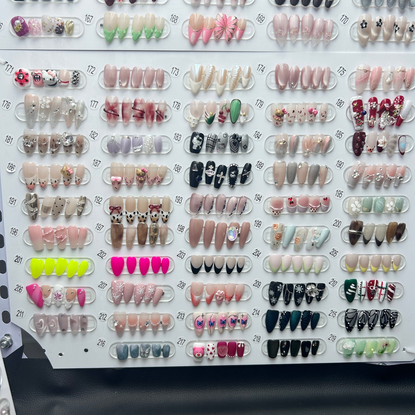 《1-341》1 pair luxury press on nails +free prep kits
