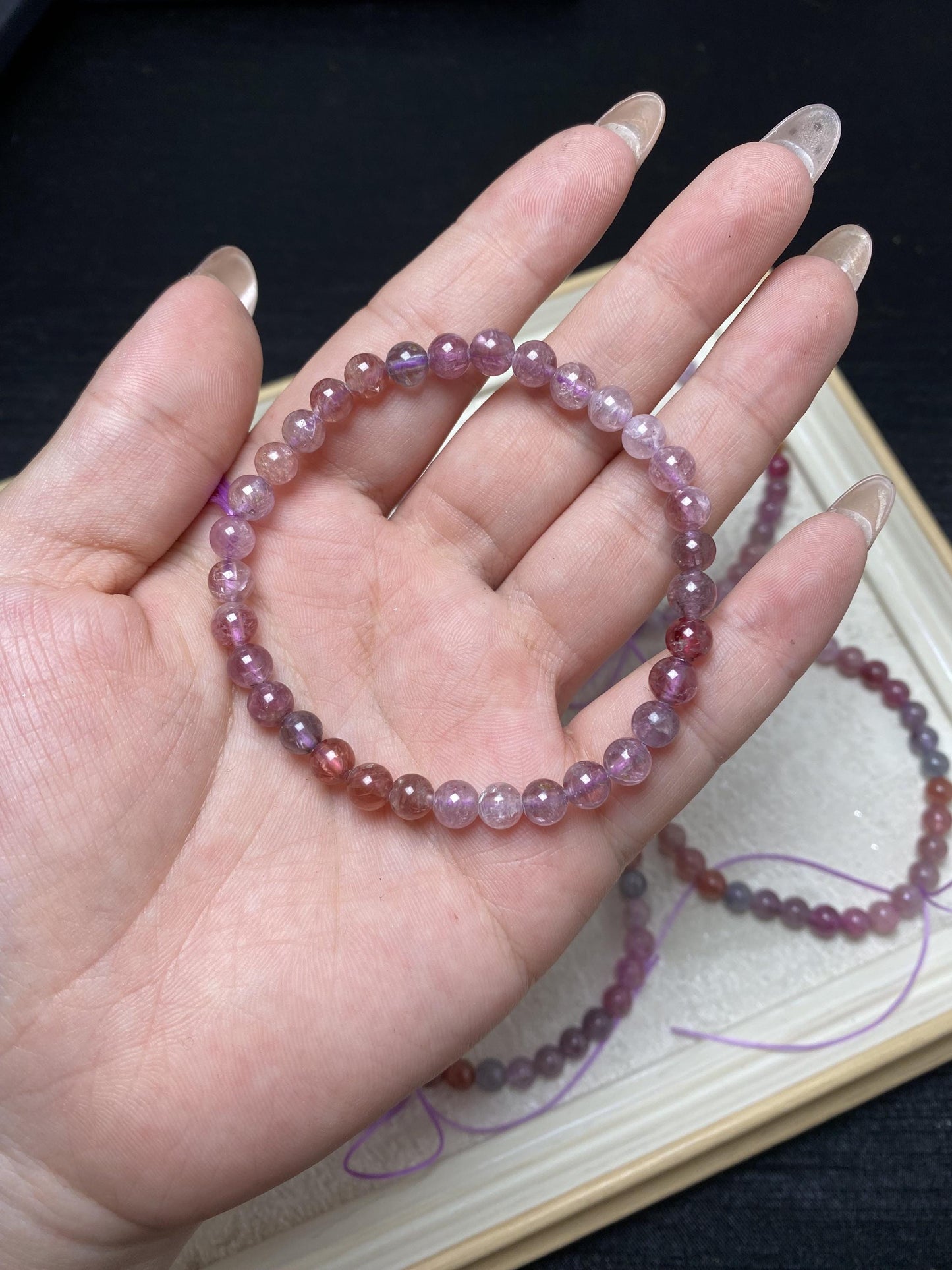 High quality rare cystal bracelets colorful spinel handmade bracelets beaded bracelets 5.5mm