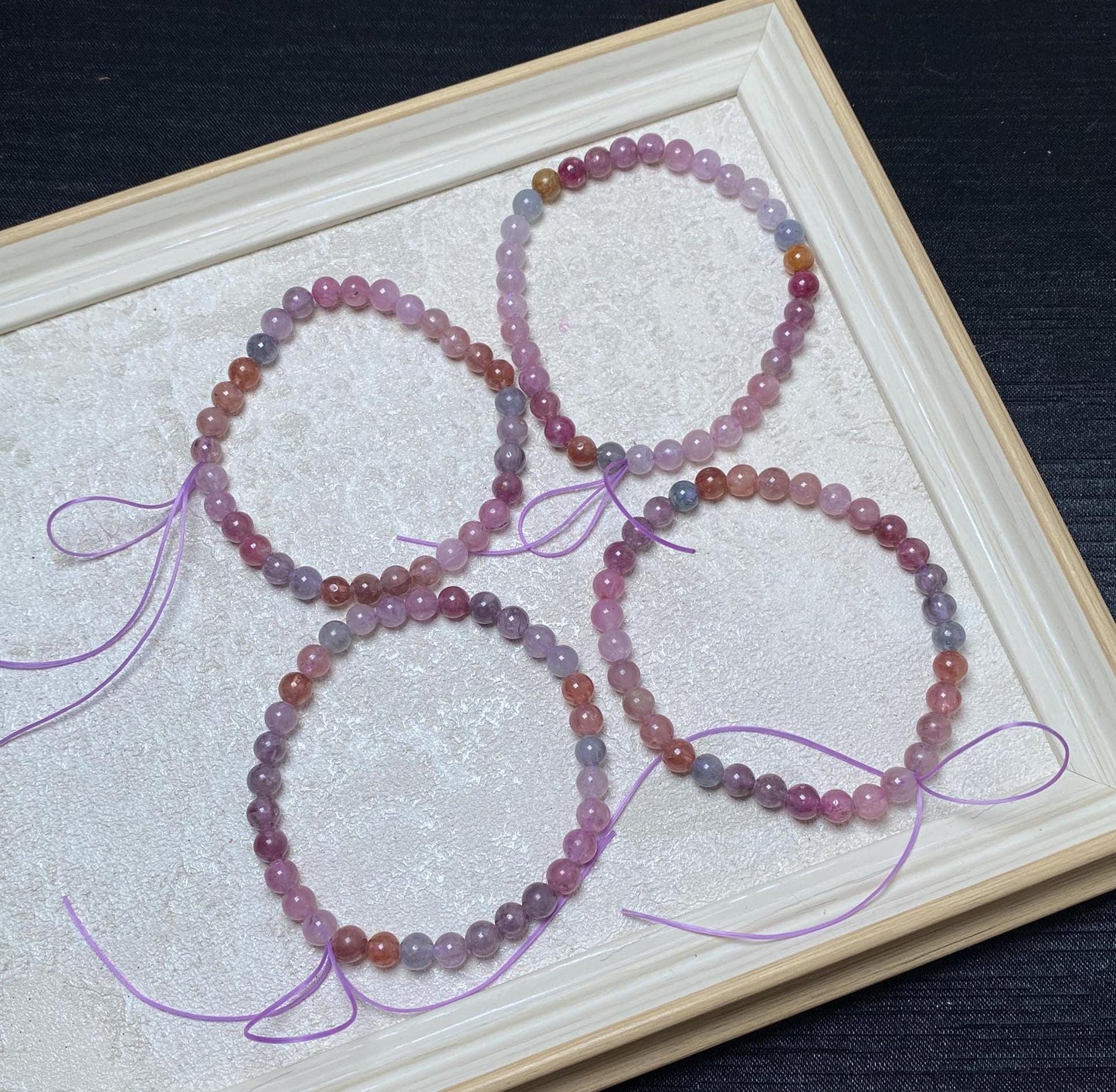 High quality rare cystal bracelets colorful spinel handmade bracelets beaded bracelets 5.5mm