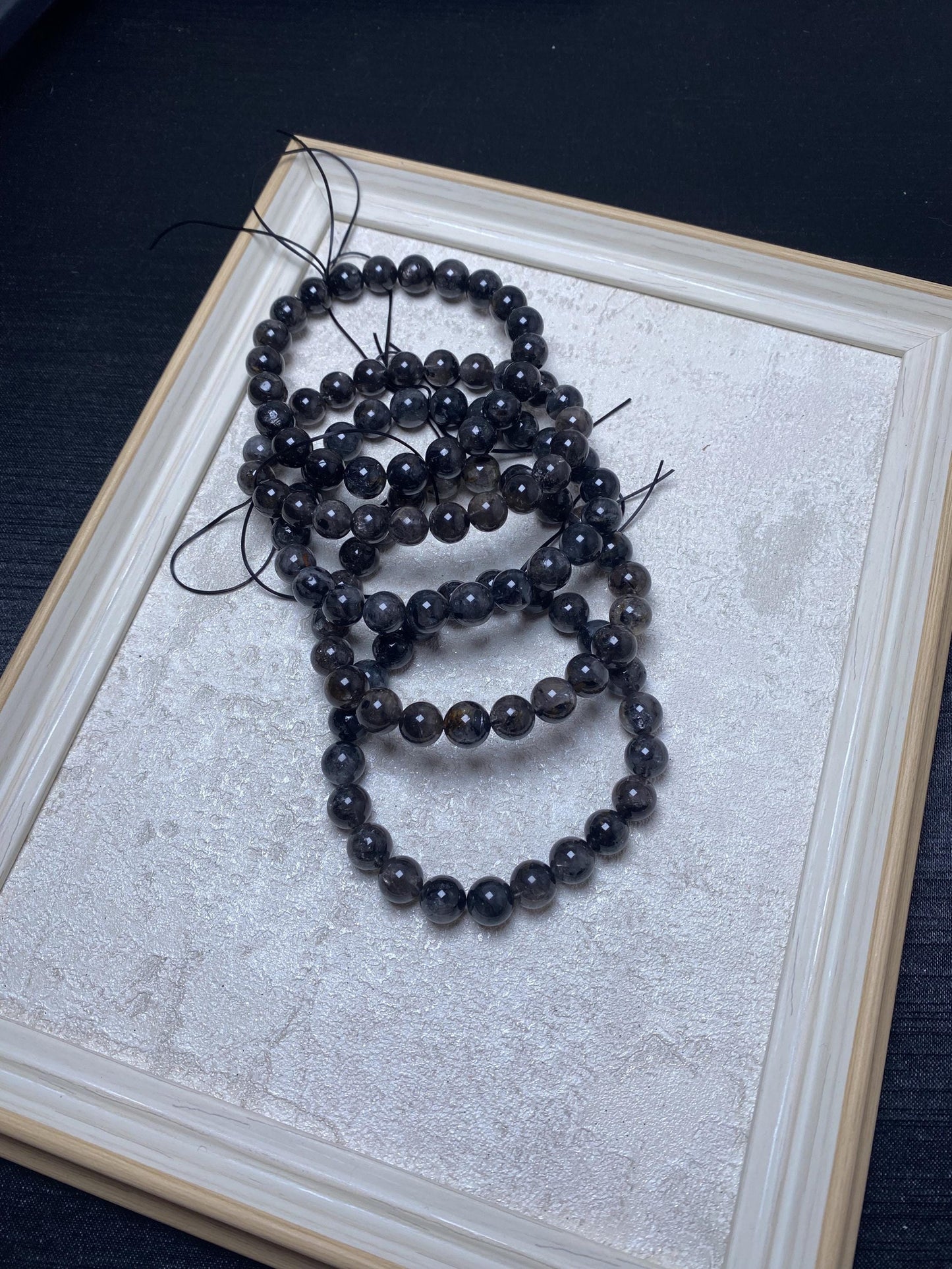 8mm+ black herkimer bracelets handmade beads crystal brackelet geniune crystal