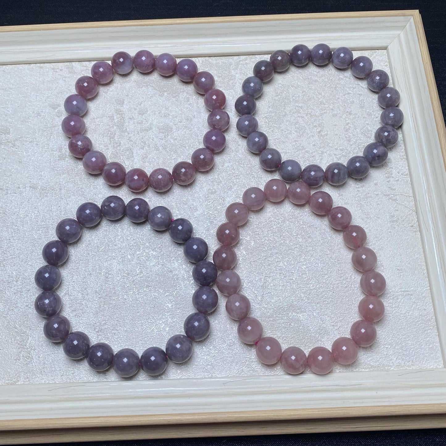 10mm purple rose quartz nature crystal bracelets purple pink beaded bracelets