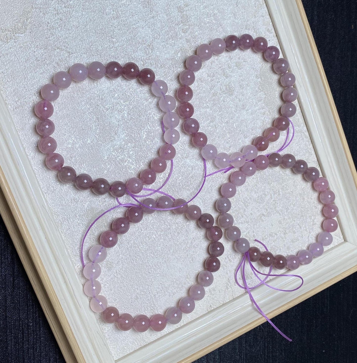 8mm ombre purple rose quartz handmade bracelets beaded braclets crystal barcelets geniune healing crystal