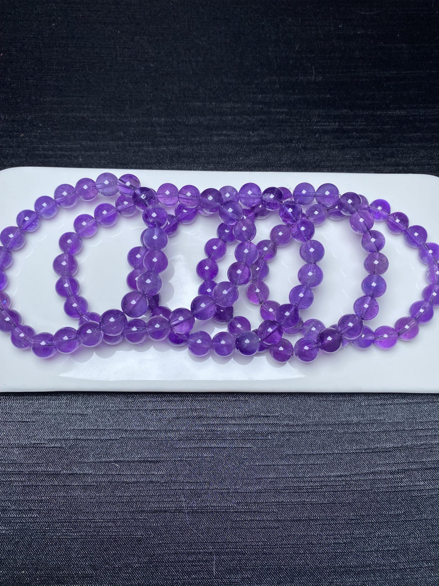 High quality amethyst bracelets purple beads bracelet geniune crystal 8mm+