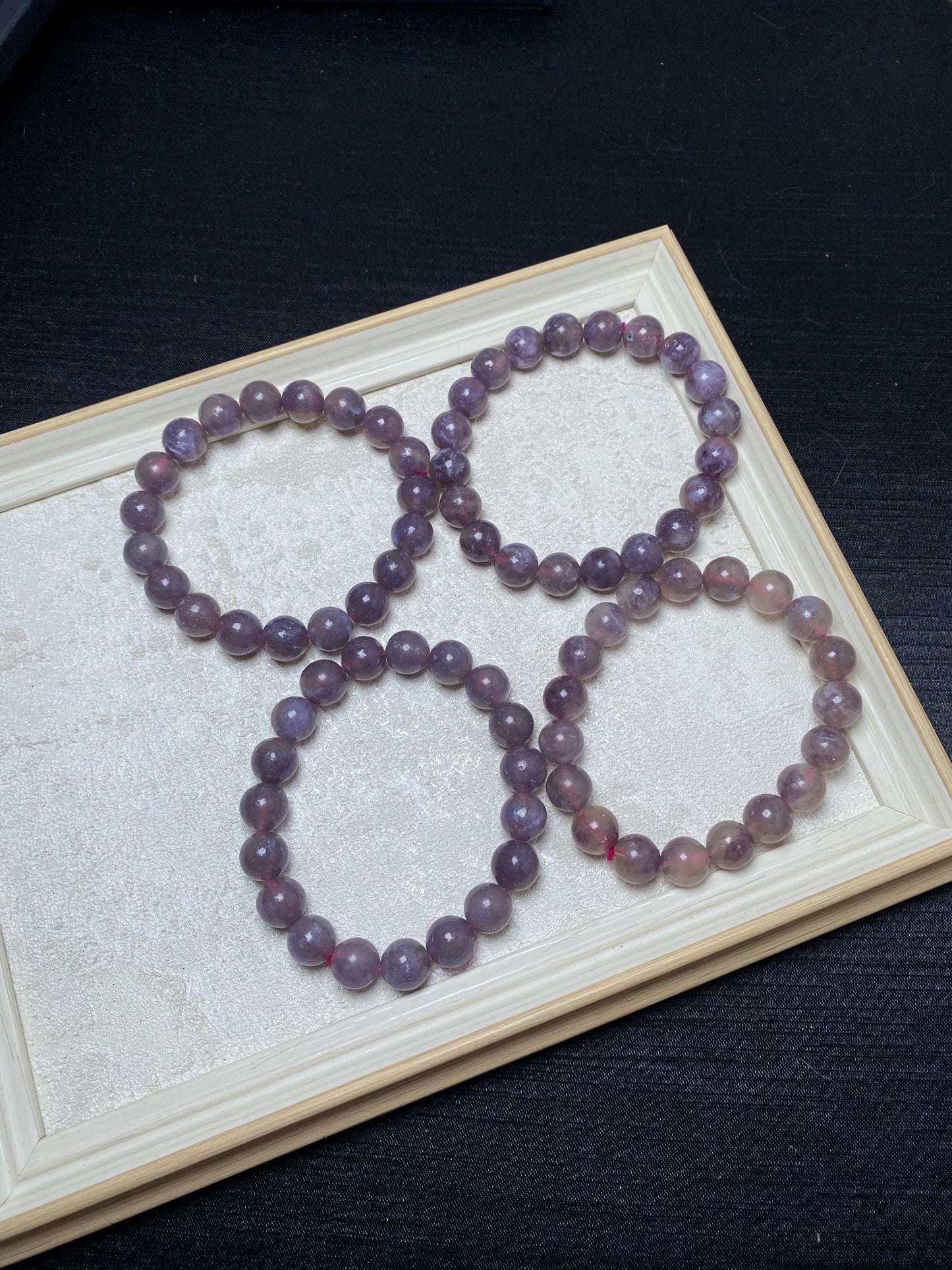 10mm purple mica high quality gemmy beaded crystal bracelets handmade bracelets